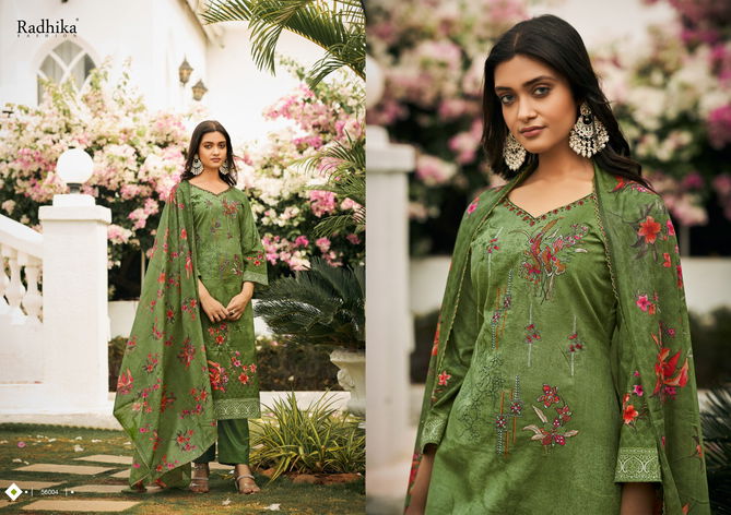 Azara Mussaret Vol 22 By Radhika Cotton Dress Material Catalog